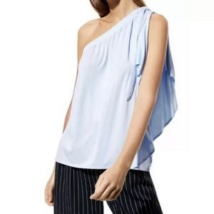 Babaton Blue One Shoulder Top